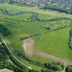 Bild von den Lippe-Auen in Lünen mit dem zum Jogging wunderbar zu laufenden Lippedamm