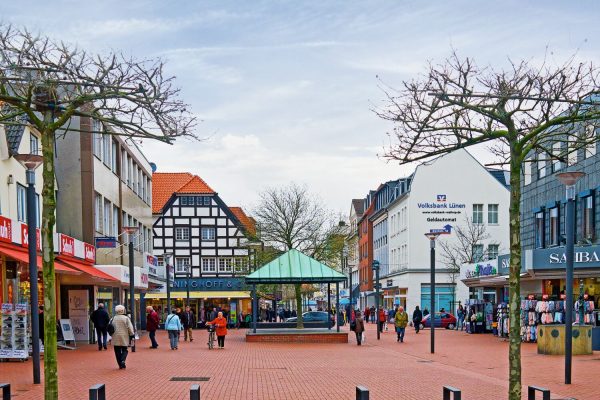 Der gemütliche alte Markt in Lünen nahe dem Retro Art Hote Lünen